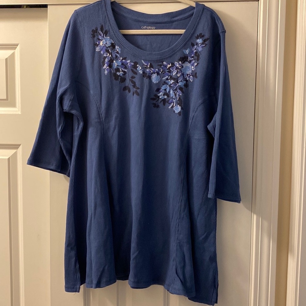 Catherine’s waffle weave shirt